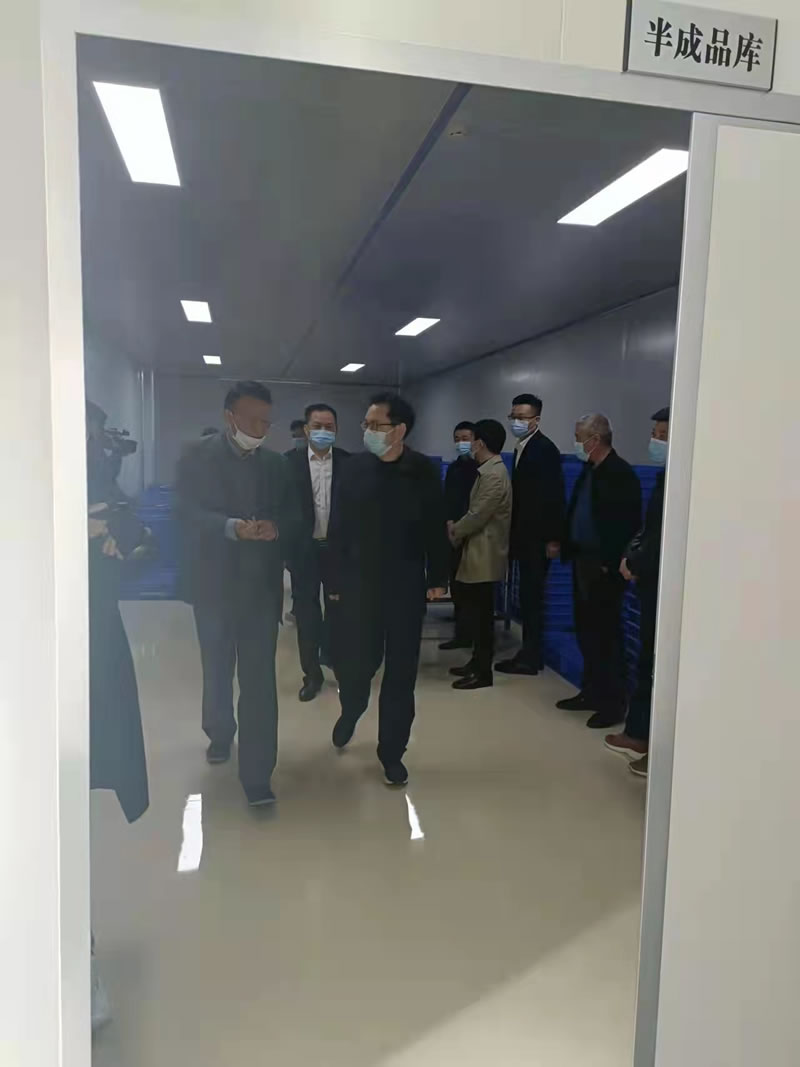 旌德縣委書記儲德友到海昭生物進行視察調研