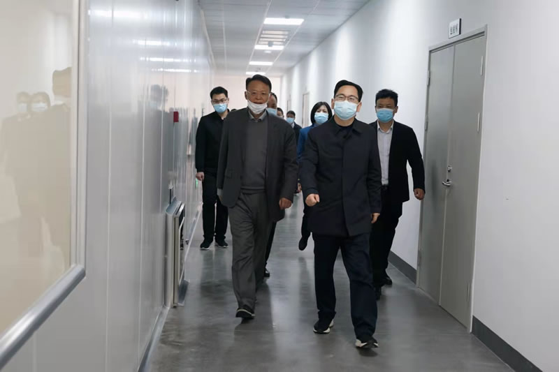 旌德縣委書記儲德友到海昭生物進行視察調研